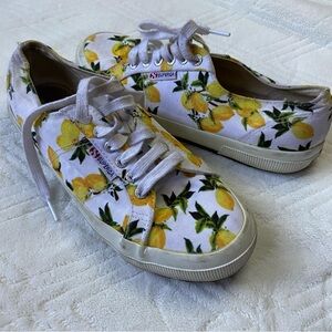 SUPERGA ✨ Lemon Lace Up Sneaker Size 8.5